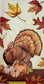 TWO Individual Paper Guest Decoupage Napkins - 2101 Thanksgiving Turkey & Leaves