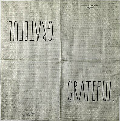 TWO Individual Paper Cocktail Decoupage Napkins - 1587 Grateful Linen