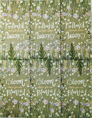 TWO Individual Paper Guest Decoupage Napkins - 1647 Bloom Where Planted