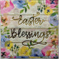 TWO Individual Paper Cocktail Decoupage Napkins - Easter Blessing Flowers 1216