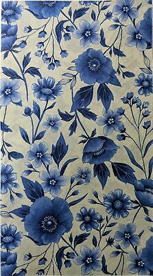 TWO Individual Paper Guest Decoupage Napkins - 1514 Rachel's Blue Garden