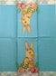 TWO Individual Paper Guest Decoupage Napkins - 1829 Bowtie Flower Patch Bunny