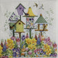 TWO Individual Paper Lunch Decoupage Napkins - Bird Houses 1059