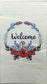 TWO Individual Paper Guest Decoupage Napkins - 1444 Poppy Welcome Wreath