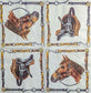 TWO Individual Paper Lunch Decoupage Napkins - 1965 Nika Country Horse & Saddle