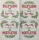 TWO Individual Paper Cocktail Decoupage Napkins - 1768 Meet Me By The Mistletoe