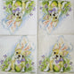 TWO Individual Paper Cocktail Decoupage Napkins - 2330 Easter French Bulldog