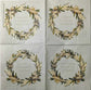 TWO Individual Paper Cocktail Decoupage Napkins - 1600 Grateful Autumn Wreath