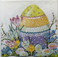 TWO Individual Paper Cocktail Decoupage Napkins - Easter Egg In Garden 1215