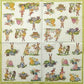 TWO Individual Paper Lunch Decoupage Napkins - 1826 Stories of Easter Bunnies