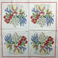 TWO Individual Paper Lunch Decoupage Napkins - Patriotic Floral Vases 1340