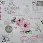 TWO Individual Paper Lunch Decoupage Napkins - 2371 Pink Eternal Love Vintage