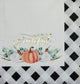 2 Individual Paper Cocktail Decoupage Napkins - 2087 Grateful Pumpkins w Border