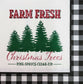 TWO Individual Paper Lunch Decoupage Napkins - 2146 Farm Fresh Christmas Trees