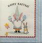 TWO Individual Paper Cocktail Decoupage Napkins - 1863 Happy Easter Gnome