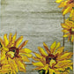 TWO Individual Paper Lunch Decoupage Napkins - 1369 Rustic Farm Sunflowers Wood