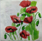 TWO Individual Paper Cocktail Decoupage Napkins- Red Poppies 1170