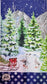 TWO Individual Paper Guest Decoupage Napkins- 2204 Christmas Snow Sledding Geese