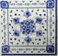 TWO Individual Paper Dinner Decoupage Napkins - Moroccan Blue 1276