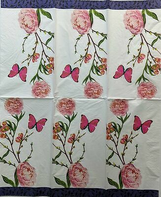 TWO Individual Paper Guest Decoupage Napkins - 1461 Springtime Floral Beauty