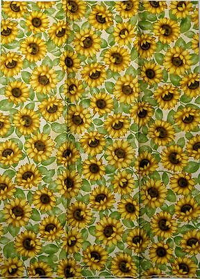 TWO Individual Paper Guest Decoupage Napkins - 1619 Sunflowers Among Us