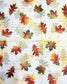 2 Individual Paper Cocktail Decoupage Napkins - 2083 Scripted Falling Leaves