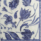 TWO Individual Paper Lunch Decoupage Napkins - 1969 European Blue Foliage