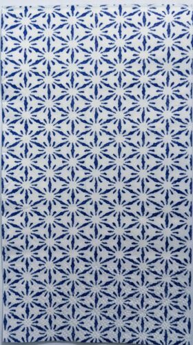 TWO Individual Paper Guest Decoupage Napkins - Blue Starbursts 1260