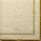 TWO Individual Paper Lunch Decoupage Napkins - 1777 Embossed Golden Cream