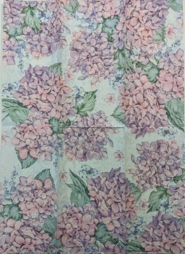 TWO Individual Paper Guest Decoupage Napkins - Heavenly Hydrangeas Pink 1184