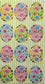 TWO Individual Paper Guest Decoupage Napkins - 1830 Shabby Easter Eggs w Stripes