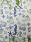 TWO Individual Paper Guest Decoupage Napkins- Ocean Blues w/ Compass 1243