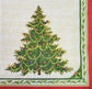 TWO Individual Paper Cocktail Decoupage Napkins - 2180 Classic Christmas Tree