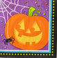 2 Individual Paper Lunch Decoupage Napkins-1705 Vibrant Halloween Pumpkin & Bats