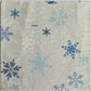 2 Individual Paper Lunch Decoupage Napkins - Blue & White Winter Snowflakes 1073