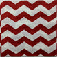 TWO Individual Paper Cocktail Decoupage Napkins- Red Polka Dot Chevron 1159