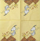 TWO Individual Paper Cocktail Decoupage Napkins- 1665 Snoopy Woodstock Leaf Pile