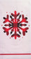 TWO Individual Paper Guest Decoupage Napkins - 2253 Red & Black Plaid Snowflake