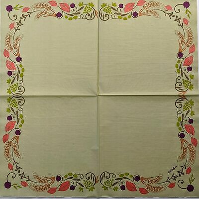 TWO Individual Paper Lunch Decoupage Napkins -1351 Colored Shivas