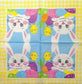 TWO Individual Paper Lunch Decoupage Napkins - 1877 Easter Bunny & Chick