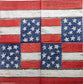 TWO Individual Paper Cocktail Decoupage Napkins - 2000 Wooden American Flag