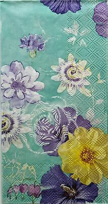 TWO Individual Paper Guest Decoupage Napkins - 1497 Floral Delight