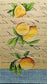 TWO Individual Paper Guest Decoupage Napkins - 1797 Lemon Pucker Script