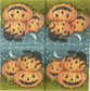 TWO Individual Paper Cocktail Decoupage Napkins - 1667 Halloween Pumpkins