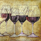 TWO Individual Paper Cocktail Decoupage Napkins- 1596 Vino Bellissimo Wine Glass