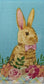 TWO Individual Paper Guest Decoupage Napkins - 1829 Bowtie Flower Patch Bunny