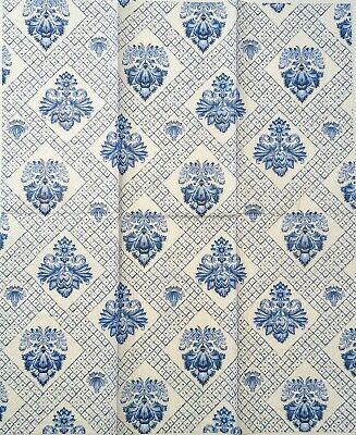 TWO Individual Paper Guest Decoupage Napkins - 1742 Blue Elegance