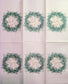 TWO Individual Paper Guest Decoupage Napkins - 2246 Sage Joy Wreath