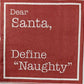 TWO Individual Paper Cocktail Decoupage Napkins - 1690A Santa Define Naughty