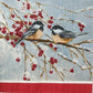 TWO Individual Paper Lunch Decoupage Napkins - 1715 Winter Berry Birds